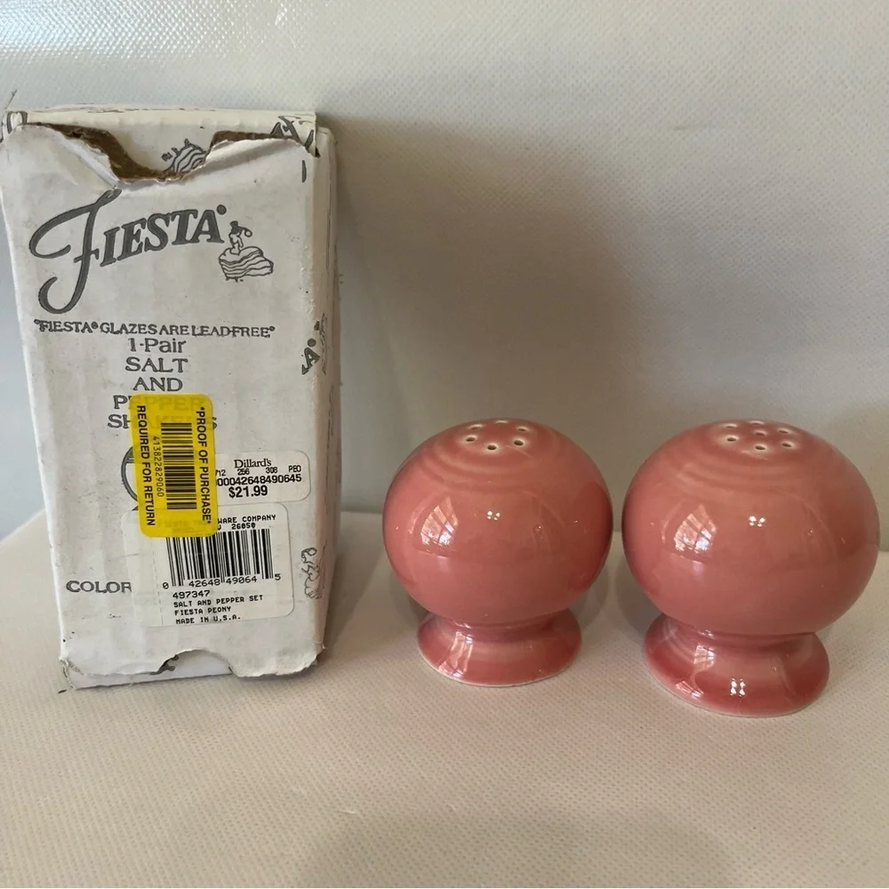 Fiesta Peony Salt & Pepper Shakers